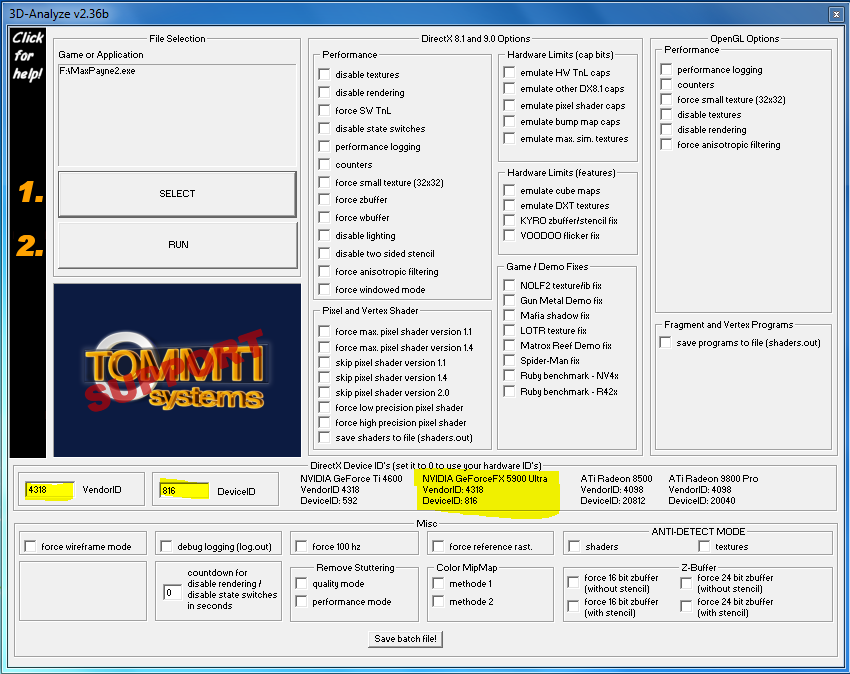 3D Analyser