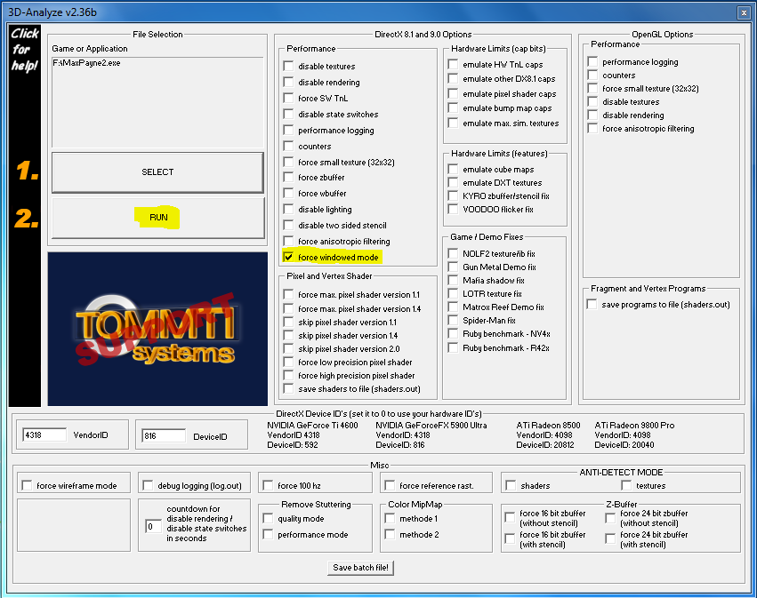 3D Analyser