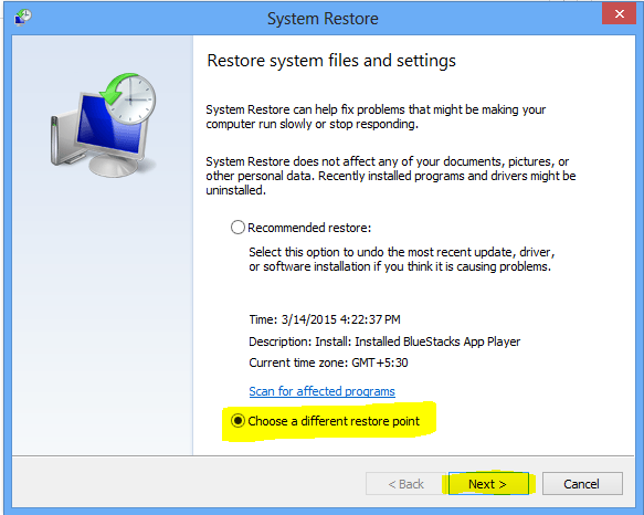 System Restore